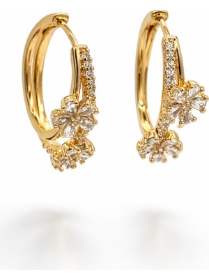 PremiumPort Şık Rose Altın Çelik Küpe, Antialerjik, Modern ve Zarif Tasarım