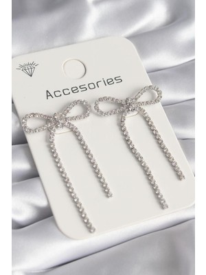 PremiumPort Şık ve Rahat Sallanan Kurdele Küpe, Zarif Takı Aksesuarı