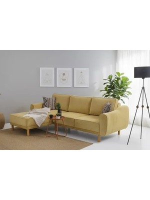 Vivense Swen Köşe Koltuk, Sarı, Sol Köşe