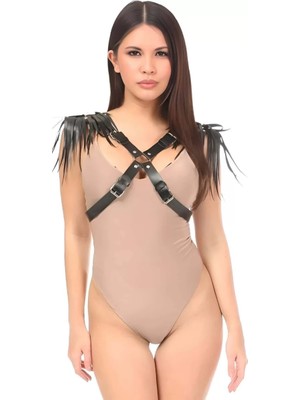 bebekokusu Kadın Omuzdan Püsküllü Göğüs Harness - BRF1240