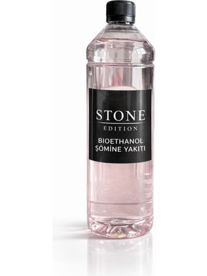 Stone Edition Bio Ethanol Şömine Yakıtı - 1 Litre | Kokusuz ve Dumansız Temiz Yanma