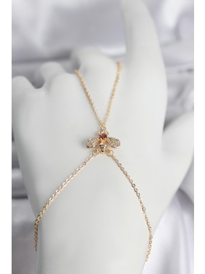 Youday Accessories Pirinç Gold Renk Sinek Model Kadın Şahmeran