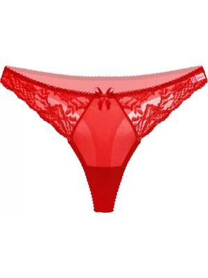 bebekokusu Büyük Beden Kırmızı Fantezi String Bato Külot