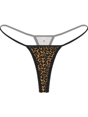 bebekokusu Leopar Desenli Büyük Beden Fantezi String