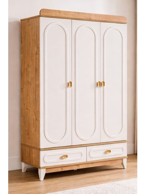 Setay Gardırop, Soft 3 Kapaklı 2 Çekmeceli Dolap