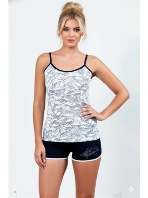 bebekokusu Şahinler Ayakkabı Baskılı Şortlu Takım B436