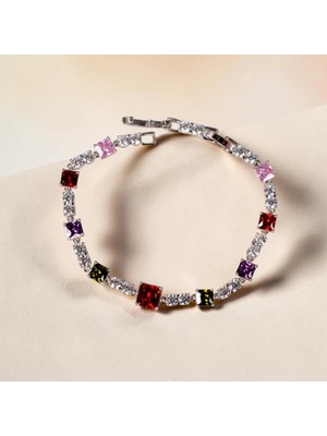 Nur Silver Rainbow Çelik Bileklik - NUR-BL92506
