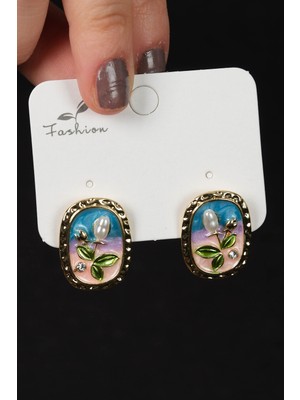 PremiumPort Parlak Çelik Renkli Kadın Küpe, Şık ve Dayanıklı Takı Alternatifi