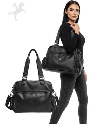Nas Bag Yeni Sezon Kadın Omuz ve Çapraz Çanta  Siyah