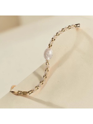 Nur Silver Nova Princess Işıltı Bileklik - NUR-BL92512