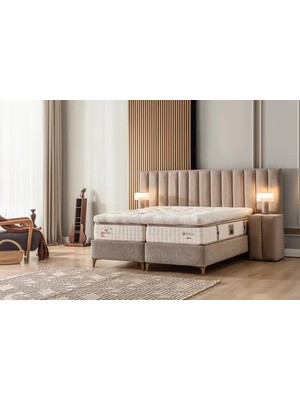 Vivense Aura Puflu Baza Başlık Yatak Seti