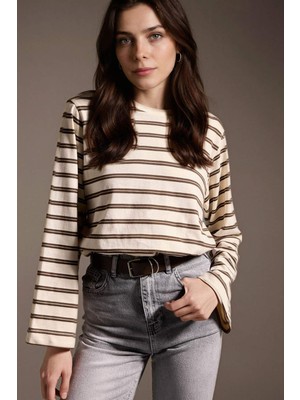 DeFacto Loose Fit Çizgili Tunik H4444AX26SP