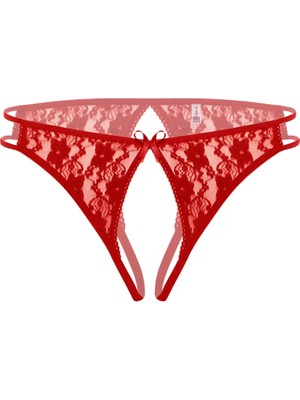 bebekokusu Ağı Açık Büyük Beden Kırmızı Fantazi Bato Külot