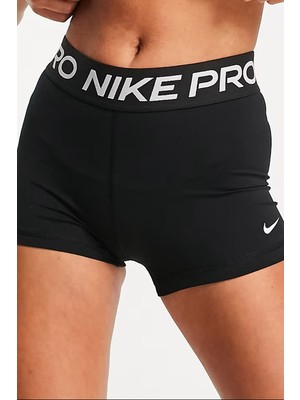 Nike Pro 365 Shorts Tights Black Toparlayıcı 8 cm Biker Tayt Şort Siyah