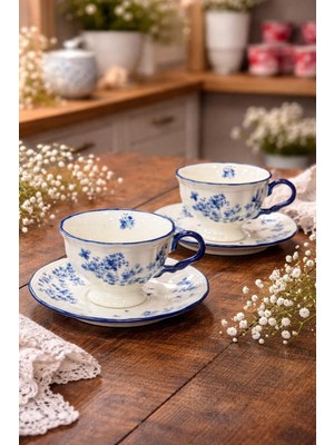 Acar Vintage Garden 6 Lı Çay Fincan Takımı