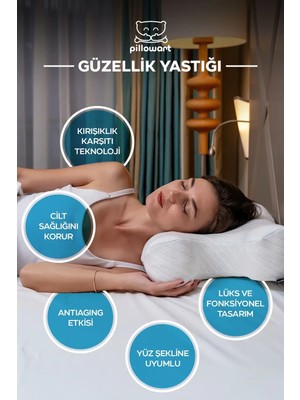 Pillowart Ortopedik Güzellik Yastığı - Kırışıklık Karşıtı & Cilt Dostu