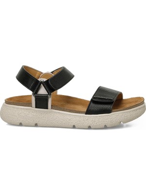 Lumberjack Packan Siyah Kadın Kalın Taban Sandalet