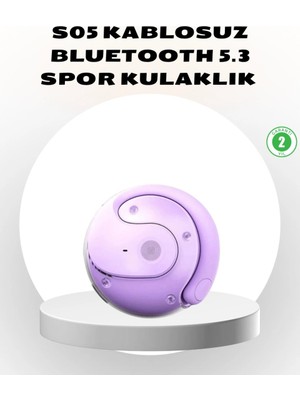Epilons S05 Kablosuz Kulaklık Bluetooth 5.3 Ipx4 Su Geçirmez Stereo Ses Otomatik Bağlantı