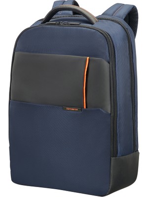 Samsonite 16N-01-006 17.3" Qibyte Notebook Sırt Çantası Mavi Polyester Malzeme ile Koruma Sağlar
