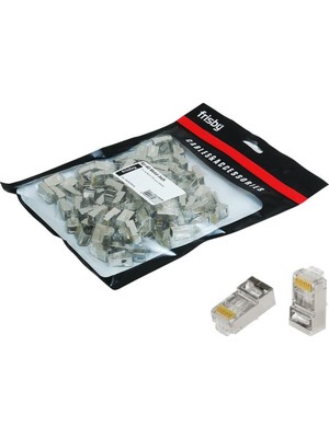 TeknoKapsül Frisby FNW-RJ4522N RJ45 Ftp Cat6 Konnektor Metal 100LÜ Paket