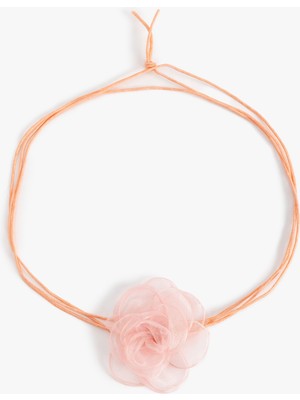 Koton Tül Çiçekli Choker Kolye