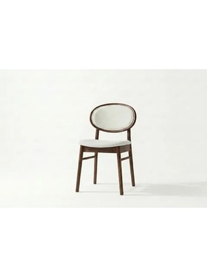 Vivense Medin Lake Döşemeli Kayın Ağacı Sandalye, Ceviz