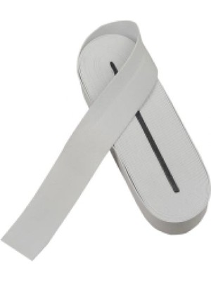 Pileli Store Beyaz - 4cm Paça Lastik Yassı Geniş 10MT (4887)