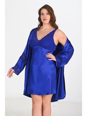 bebekokusu 2'li Saks Sabahlık Takımı Bigsize 6211