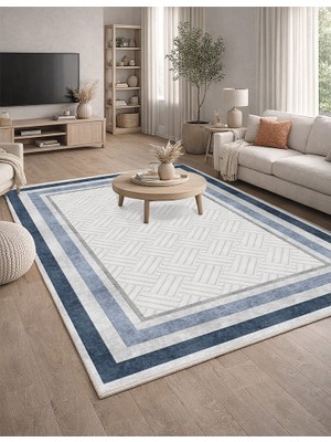 Lioara Home Modern Desen Dijital Baskılı Halı – Kaymaz Taban, Leke Tutmaz, Salon & Oturma Odası Için
