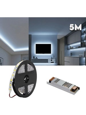 Burul 5m Beyaz Işık Gizli Işık Bandı Seti - Tavan, Tv Ünitesi, Mobilya, Salon Oda Ambiyans Aydınlatma