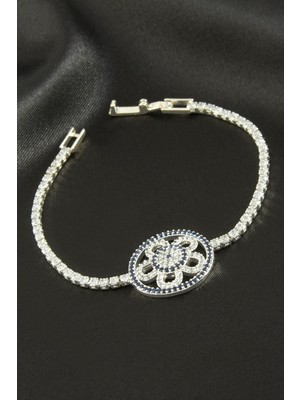 LTG Nova Çiçek Zirkon Taşlı Çocuk Bileklik 16 cm