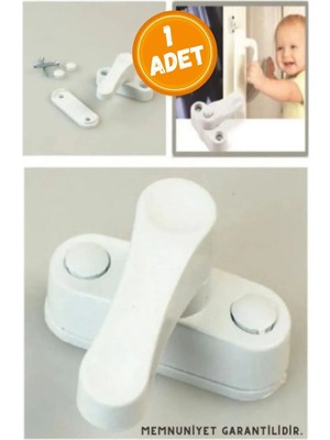 TeknoKapsül Kırılmaz Metal Pimapen Pencere Kilidi | Beyaz Çocuk Güvenlik Kilidi