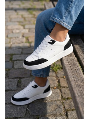 Ekinox Store Kadın Günlük Spor Ayakkabı Beyaz Rahat Taban Sneaker