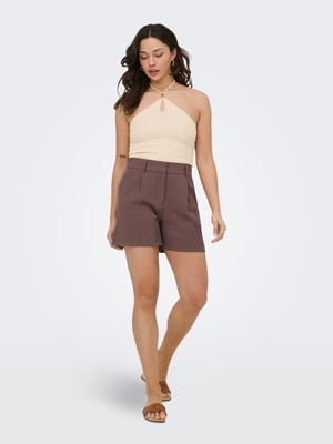 Only Onlıta Hw Lınen Look Shorts Tlr Kadın Kahverengi Şort - 15370279