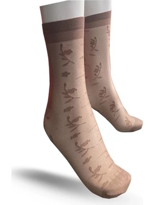 bebekokusu Flavour Kadın Begonya Dizaltı Çorap