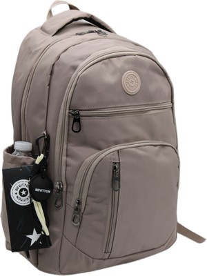 Bevitton Su Geçirmez Kumaş Okul Çantası Unisex Vizon Okul Sırt Çantası 1700