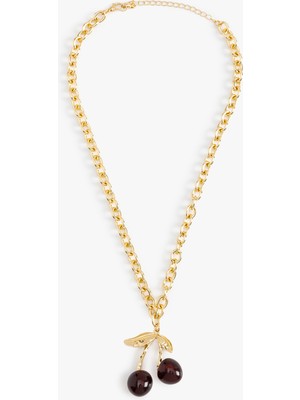 Koton Kiraz Detaylı Zincir Kolye
