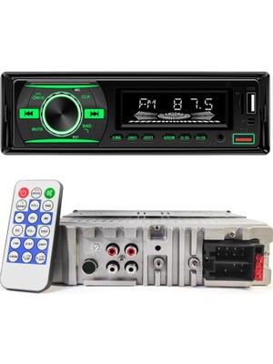 Stonex NO-925 Oto Teyp 4X60 Watt Bluetooth Mobil Aplikasyon 2xusb Sd Fm Aux 7 Renk Ekranlı