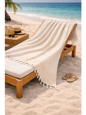 Lunga Vita Hürrem %100 Pamuk Peştemal 90X170 Büyük Ebatlı Plaj Havlusu Banyo Peştemal