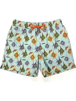 Dopomare 2663 Erkek Çocuk Desenli Deniz Şortu