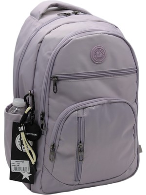 Bevitton Okul Çantası Suya Dayanıklı Kumaş Unisex Lavanta Okul Sırt Çantası 1700