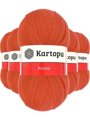 Royaleks Group 5 Adet Kristal Çift Katlı El Örgü Lif Ipi Narenciye K1212