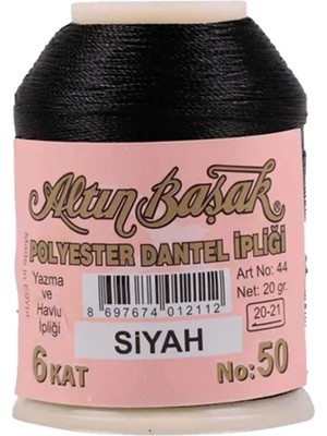 Royaleks Group Altınbaşak Oya ve Dantel Ipi 20 gr - Royaleks - No: Siyah