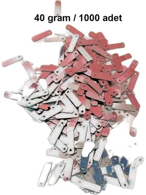 Royaleks Group Koyu Pembe 15 x 5 mm Dantel Oya Yazma Halhal Abiye Lazer Kesim Pul 1000 Adet / 40 Gram