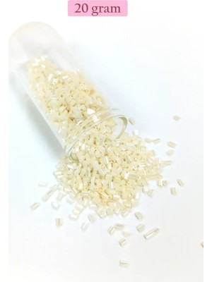 Royaleks Group Kesme Cam Boncuk 2mm - 20 Gram - Krem -BNC336