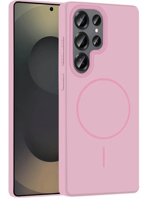 TeknoKapsül Galaxy S25 Broş Magsafe Kapak - Pembe