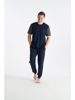 U.S. Polo Assn. 26Y Erkek Lacivert Pijama Takım