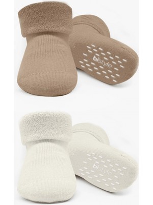 Bistyle 2li Havlu Soket Kaymaz Basic Boy 10508 Bej