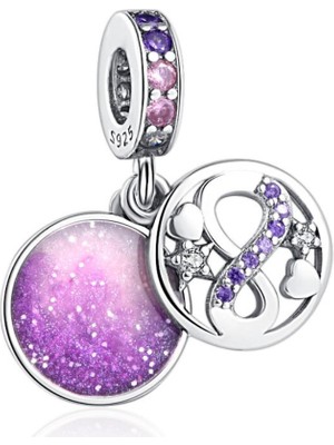 Fubena Sonsuza Yolculuk Sallantılı Pembe Disk Charm