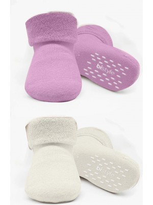 Bistyle 2li Havlu Soket Kaymaz Basic Girl 10507 Gül Kurusu